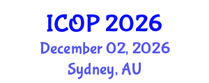 International Conference on Optics and Photonics (ICOP) December 02, 2026 - Sydney, Australia