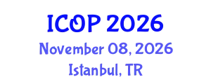 International Conference on Optics and Photonics (ICOP) November 08, 2026 - Istanbul, Turkey