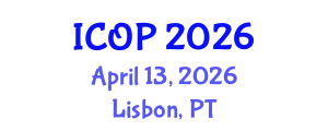International Conference on Optics and Photonics (ICOP) April 13, 2026 - Lisbon, Portugal