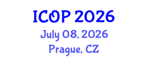 International Conference on Optics and Photonics (ICOP) July 08, 2026 - Prague, Czechia