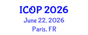 International Conference on Optics and Photonics (ICOP) June 22, 2026 - Paris, France