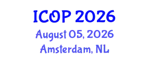International Conference on Optics and Photonics (ICOP) August 05, 2026 - Amsterdam, Netherlands