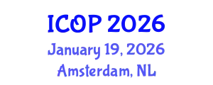 International Conference on Optics and Photonics (ICOP) January 19, 2026 - Amsterdam, Netherlands