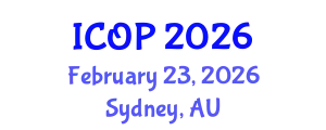 International Conference on Optics and Photonics (ICOP) February 23, 2026 - Sydney, Australia