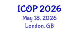 International Conference on Optics and Photonics (ICOP) May 18, 2026 - London, United Kingdom