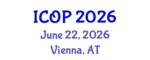 International Conference on Optics and Photonics (ICOP) June 22, 2026 - Vienna, Austria