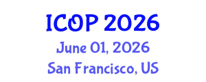 International Conference on Optics and Photonics (ICOP) June 01, 2026 - San Francisco, United States