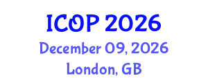 International Conference on Optics and Photonics (ICOP) December 09, 2026 - London, United Kingdom