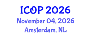 International Conference on Optics and Photonics (ICOP) November 04, 2026 - Amsterdam, Netherlands