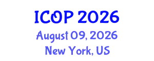 International Conference on Optics and Photonics (ICOP) August 09, 2026 - New York, United States