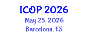 International Conference on Optics and Photonics (ICOP) May 25, 2026 - Barcelona, Spain