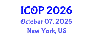 International Conference on Optics and Photonics (ICOP) October 07, 2026 - New York, United States