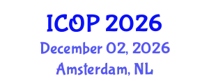 International Conference on Optics and Photonics (ICOP) December 02, 2026 - Amsterdam, Netherlands