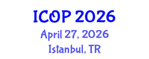 International Conference on Optics and Photonics (ICOP) April 27, 2026 - Istanbul, Turkey