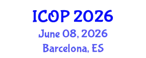 International Conference on Optics and Photonics (ICOP) June 08, 2026 - Barcelona, Spain