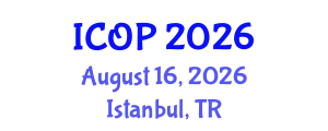 International Conference on Optics and Photonics (ICOP) August 16, 2026 - Istanbul, Turkey
