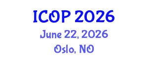 International Conference on Optics and Photonics (ICOP) June 22, 2026 - Oslo, Norway