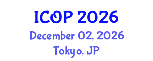 International Conference on Optics and Photonics (ICOP) December 02, 2026 - Tokyo, Japan