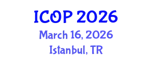 International Conference on Optics and Photonics (ICOP) March 16, 2026 - Istanbul, Turkey