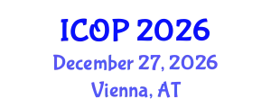 International Conference on Optics and Photonics (ICOP) December 27, 2026 - Vienna, Austria
