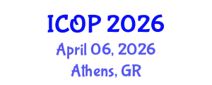 International Conference on Optics and Photonics (ICOP) April 06, 2026 - Athens, Greece