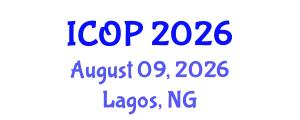 International Conference on Optics and Photonics (ICOP) August 09, 2026 - Lagos, Nigeria