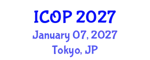 International Conference on Optics and Photonics (ICOP) January 07, 2027 - Tokyo, Japan