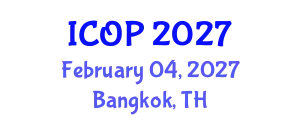 International Conference on Optics and Photonics (ICOP) February 04, 2027 - Bangkok, Thailand