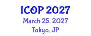 International Conference on Optics and Photonics (ICOP) March 25, 2027 - Tokyo, Japan