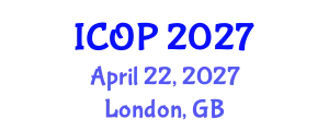 International Conference on Optics and Photonics (ICOP) April 22, 2027 - London, United Kingdom