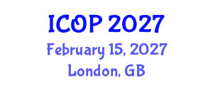 International Conference on Optics and Photonics (ICOP) February 15, 2027 - London, United Kingdom