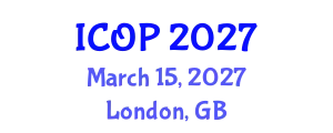 International Conference on Optics and Photonics (ICOP) March 15, 2027 - London, United Kingdom