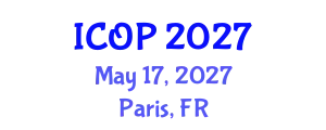 International Conference on Optics and Photonics (ICOP) May 17, 2027 - Paris, France