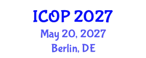 International Conference on Optics and Photonics (ICOP) May 20, 2027 - Berlin, Germany