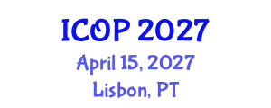 International Conference on Optics and Photonics (ICOP) April 15, 2027 - Lisbon, Portugal