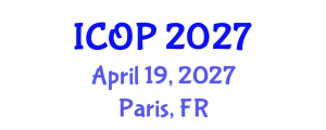 International Conference on Optics and Photonics (ICOP) April 19, 2027 - Paris, France