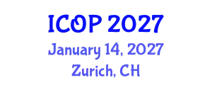 International Conference on Optics and Photonics (ICOP) January 14, 2027 - Zurich, Switzerland