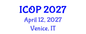 International Conference on Optics and Photonics (ICOP) April 12, 2027 - Venice, Italy