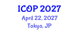 International Conference on Optics and Photonics (ICOP) April 22, 2027 - Tokyo, Japan