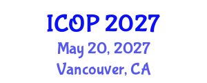 International Conference on Optics and Photonics (ICOP) May 20, 2027 - Vancouver, Canada