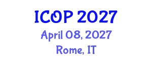 International Conference on Optics and Photonics (ICOP) April 08, 2027 - Rome, Italy