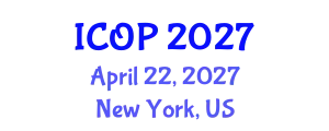 International Conference on Optics and Photonics (ICOP) April 22, 2027 - New York, United States