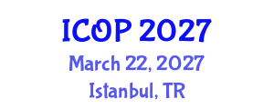 International Conference on Optics and Photonics (ICOP) March 22, 2027 - Istanbul, Turkey
