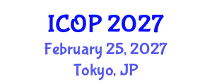 International Conference on Optics and Photonics (ICOP) February 25, 2027 - Tokyo, Japan