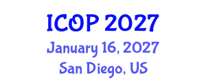International Conference on Optics and Photonics (ICOP) January 16, 2027 - San Diego, United States