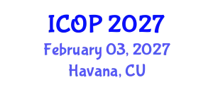 International Conference on Optics and Photonics (ICOP) February 03, 2027 - Havana, Cuba
