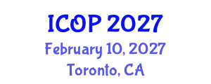 International Conference on Optics and Photonics (ICOP) February 10, 2027 - Toronto, Canada