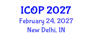 International Conference on Optics and Photonics (ICOP) February 24, 2027 - New Delhi, India