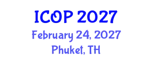 International Conference on Optics and Photonics (ICOP) February 24, 2027 - Phuket, Thailand