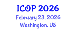 International Conference on Optics and Photonics (ICOP) February 23, 2026 - Washington, United States